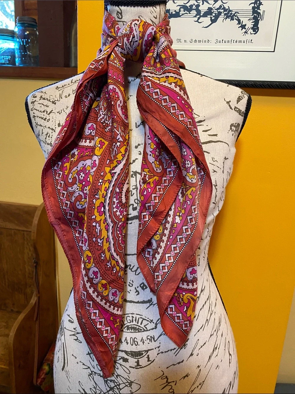 ECHO Silk Paisley Scarf